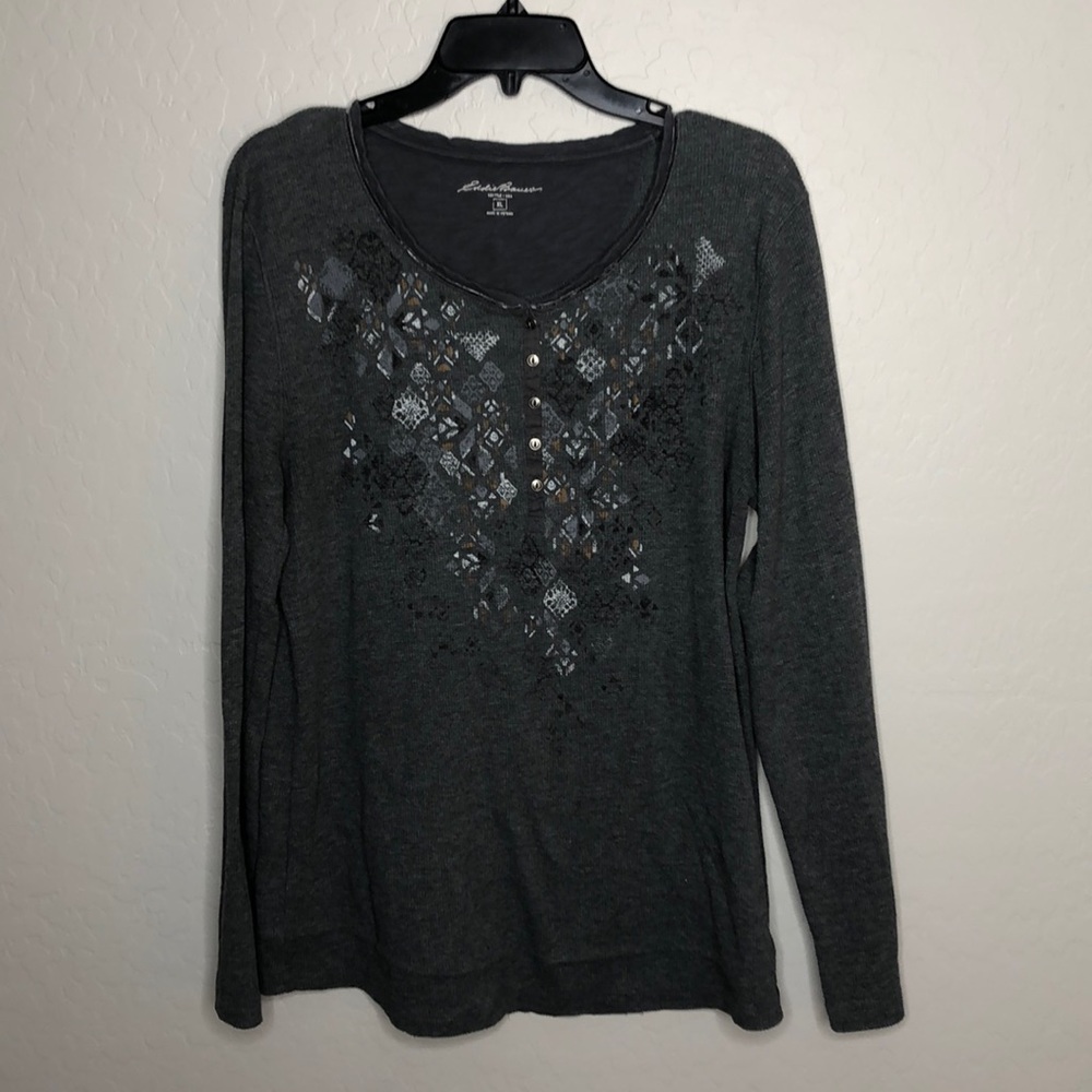 Liz Claiborne Petite Floral Print Blouse